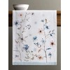Maison d' Hermine Ice Florals 100% Cotton Table Runner Farmhouse