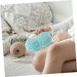 Hohopeti 1Roll Glow The Dark Knitting Yarn Crochet Thread for DIY Projects Flexible Comfortable Craft Supply for Accessories Blankets More