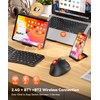 Omikamo Ergonomic Wireless Trackball Mouse, Bluetooth & 2.4G, Red