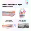 SAVILAND Ultra Long Self-Adhesive Nail Forms, Reusable Sturdy Paper Pink