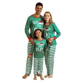 Christmas Pajamas Family or Couples Christmas Pajamas Matching Set Christmas Elf Pajamas Holiday Party Pajama Matching,Women's Pajamas