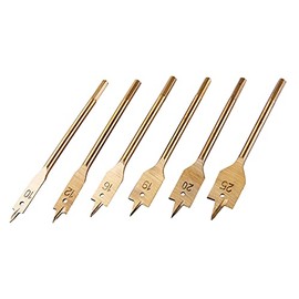 Amtech F1425 6 Piece Titanium Flat Wood bit Set