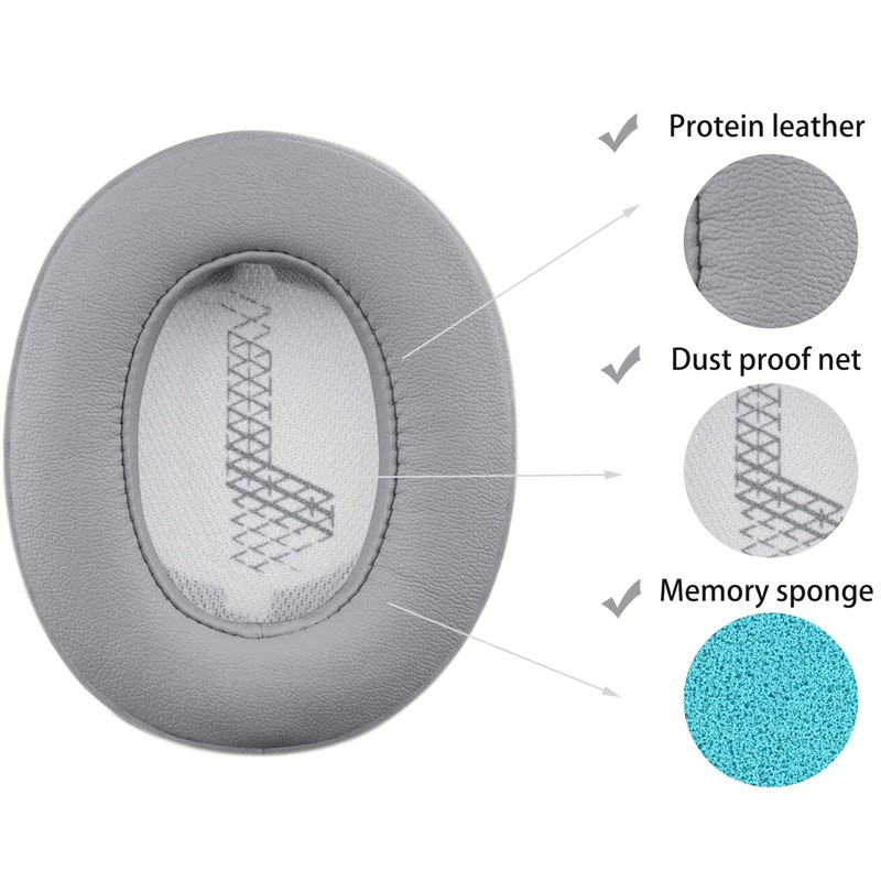 Akkiv Replacement earpads Compatible with JBL Live 500BT Headphones