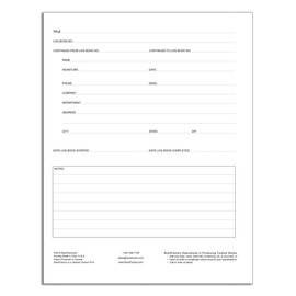 BookFactory Black 5 Column Log Book Multipurpose Black Log Book - 120 Pages - 8.5'' x 11'', Black Cover, Section Sewn Hardbound (Made in USA)