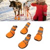 4pcs Dog Boots Soft Rubber Waterproof Pet Dog Paw Protector