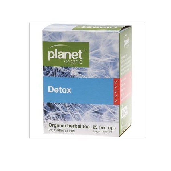 4 x 25 bags PLANET ORGANIC Detox Organic Herbal Tea Bags ( 100 bags total )