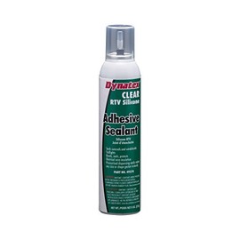 Dynatex 49274 RTV Silicone Adhesive Sealant, 8 oz Automatic Can, Clear