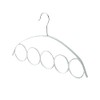 Scarf Stand with 5 Rings, Coat Racks, Plastic Hangers, Scarves