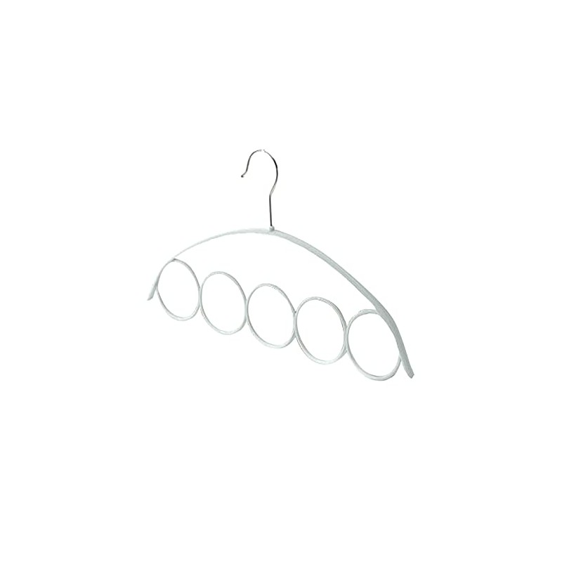 Scarf Stand with 5 Rings, Coat Racks, Plastic Hangers, Scarves