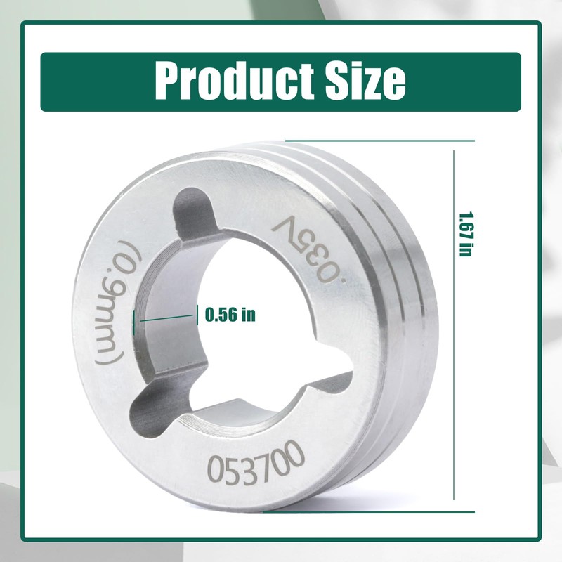 YUXIVCNE 2 PCS 053700 Drive Roll Kit Compatible with Millermatic