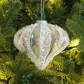 ESQUIMAL Esferas Navideñas de Cristal, 6 Piezas de 10 cm. Adornos para Árbol de Navidad (Rusa)