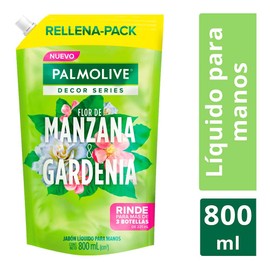 Palmolive Decor Series Jabón Líquido Para Manos Flor De Manzana & Gardenia 800 Ml, Color, 800 Ml, Pack Of/Paquete De