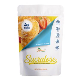 Allulose – Sucralose Blend All Purpose Sweetener – 4X Sugar Sweetness; Total Servings 2268; Zero Calorie Sweetener, Sugar-Free Substitute for Baking, Smoothies, Coffee; Low Carb Keto Diet Friendly Food | 5-LB