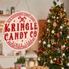 ZODGMED Candy Cane Christmas Wall Hanging Sign, Christmas Decor for