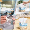 Fourluoo 12 Pack Summer Facial Tissues Cube Face Boxes 600