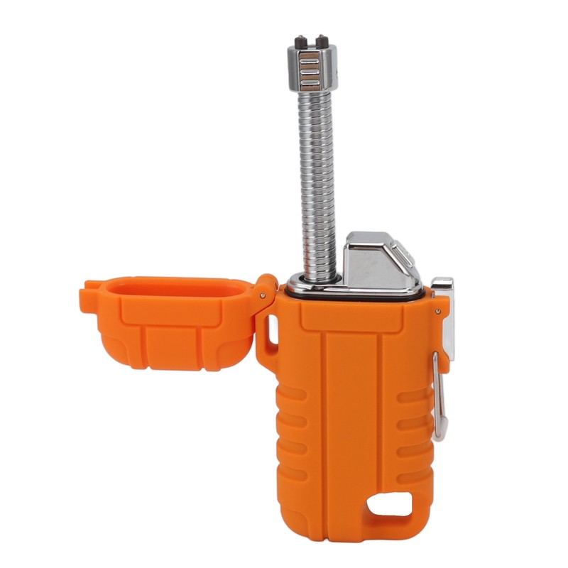 USB Rechargeable Lighter Windproof Dual Arc Lighter Waterproof Flameless Electric
