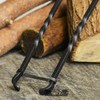 Black Country Metal Works 'Sekitan' Natural Iron Twist Fireplace Tongs