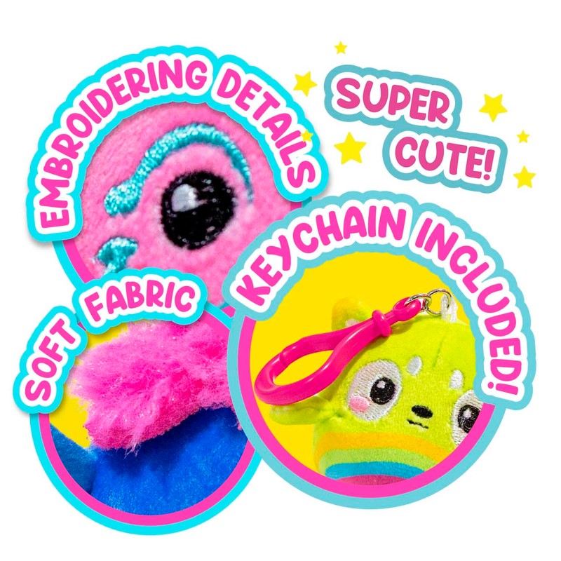 SquishPets Keychain Sinty Wave Soft Toy in Key Ring 6