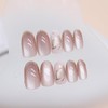 Press On Nails Almond Short Square Ballet Shaped, Cute Design