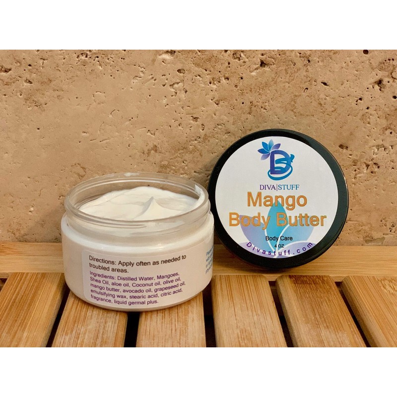 Mango Body Butter, with Fresh Mangos, By Diva Stuff, 4oz