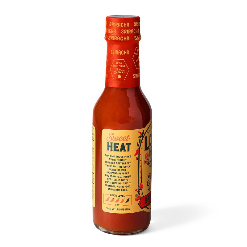 Local Hive Sriracha Honey Hot Sauce – 6oz, Sweet &