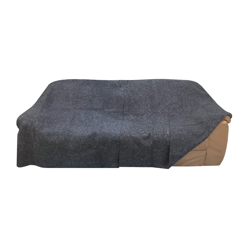 Uboxes 3 Pack Grey Textile Moving Blankets 54 x 72