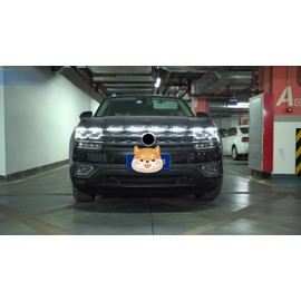 KEEPDSGN For Honda Ridgeline Car LED Hood Light Strip with DRL White & Amber Turn Signal