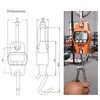 MUALROUS Mini Digital Crane Scale, 300kg/600lb Electronic Hook Hanging Scales