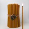 Petekoğlu 40 Pieces Pure Beeswax Candles - No-Drip, Smoke-Less, Tall,