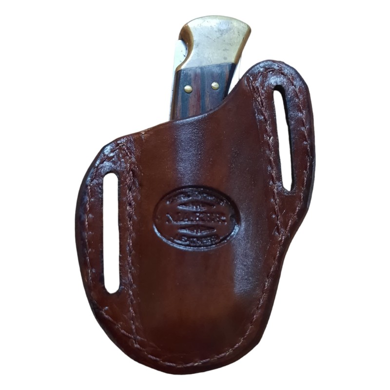 Leather Pocket Right Hand Knife Sheath for Buck 110 or
