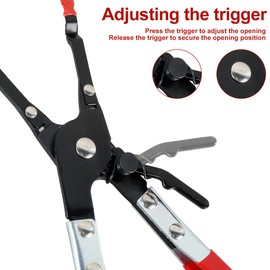 Foribyw, Soldering Plier Car Vehicle Soldering Aid Pliers Metal Wire Welding Clamp Professional Pick Up Aid Plier Hold 2 Wires Auto Fixing Repair Tool for Car Vehicle Automobile Repair Maintenance