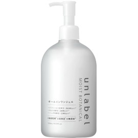 Unlabel Moist Botanical All-in-One Gel, 3 Types of Fermentation, Certified Organic Ingredients, Plant Derived Moisturizing Extract, 16.9 fl oz (500 ml)