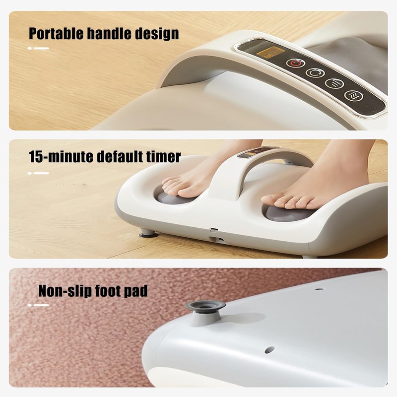 Heated Foot & Leg Massager – Adjustable 2-in-1 Foot Massage