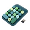 2.4GHz Wireless Numeric Keypad 18 Keys Retro Color Round Keycaps