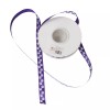 Groomer Essentials Purple Satin Ribbon with Paw Prints - Pack