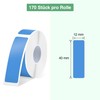 SUPVAN E10/16 Label Tape, Thermal, Multi-Purpose Labels for Home, School,