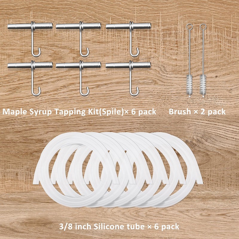 Maple Syrup Tapping Kit, Stainless Steel Maple Tree Taps Spiles,