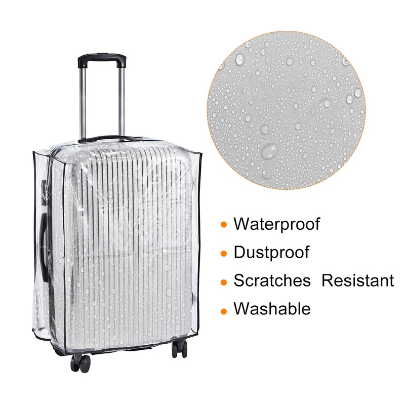 PATIKIL Clear Universal Luggage Protector with Fastener 30 Inch, Portable