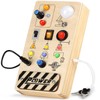 Joyreal Busy Board, Montessori Toys, Wooden Busy Board with LED