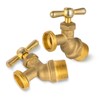 2PCS GUOFIS Hose Bibb Valve,3/4" MIP Inlet X 3/4" MHT