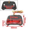 Universal Fender Mount LED Tail Lamp Black Body Red Lens