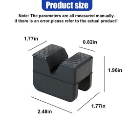 UHANBUT Jack Pad Adapter, Anti-Slip Jack Stand Lift Point Rubber Pads, Heavy Duty Slotted Frame Rail Pinch Weld Protector, Universal Jacks Pad Adapter Accessories for Floor Jack (4PCS)