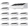 NIORSUN Solar Fence Lights,12 Pack Solars Deck Light,Warm White Color,Outdoor