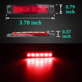 Botepon 8Pcs Led Rock Lights, Strip Lights, Wheel Well Lights, Led Underglow Lights for Trucks, Golf Cart, Jeep Wrangler, RZR, Offroad, F150, F250, Snowmobile (Red)