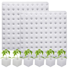 Eshylala 200 Pack Hydroponic Sponge Planting Tool Square Seedling Sponges Greenhouse Hydroponic Sponge Hydroponic Vegetable Planting Sponge for Small Bud Growth