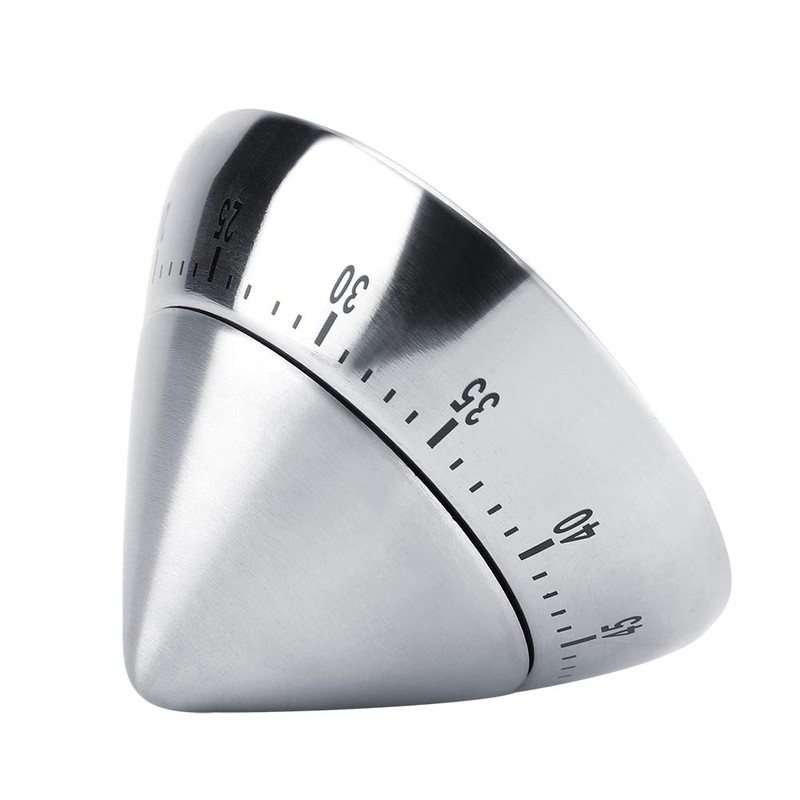 Stainless Steel Mechanical Cooking Timer for Kitchen 60 Minutes Count