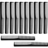 12 Peines de Peluquería de Plástico Negro, Peines de Dientes