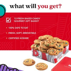 David's Cookies M&M Fresh Baked Cookies 1 Lb. Gift Tin