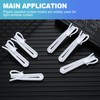 CoguZed 80-Piece Adjustable Plastic Pinch Pleat Curtain Hooks – Ratchet-System