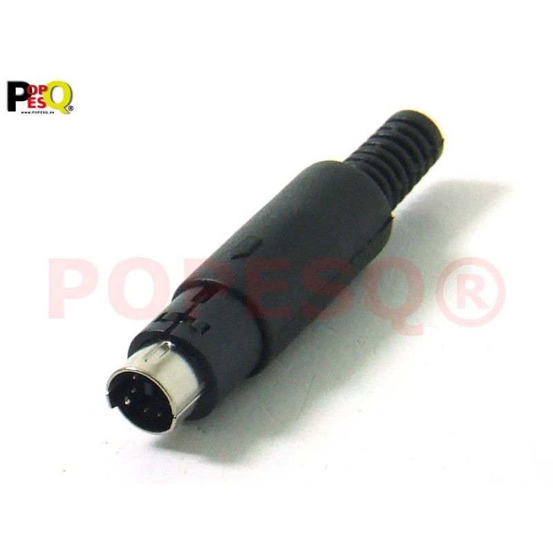 POPESQ® A6357 Male DIN Mini 6-Pin Solderable to Cable Pack